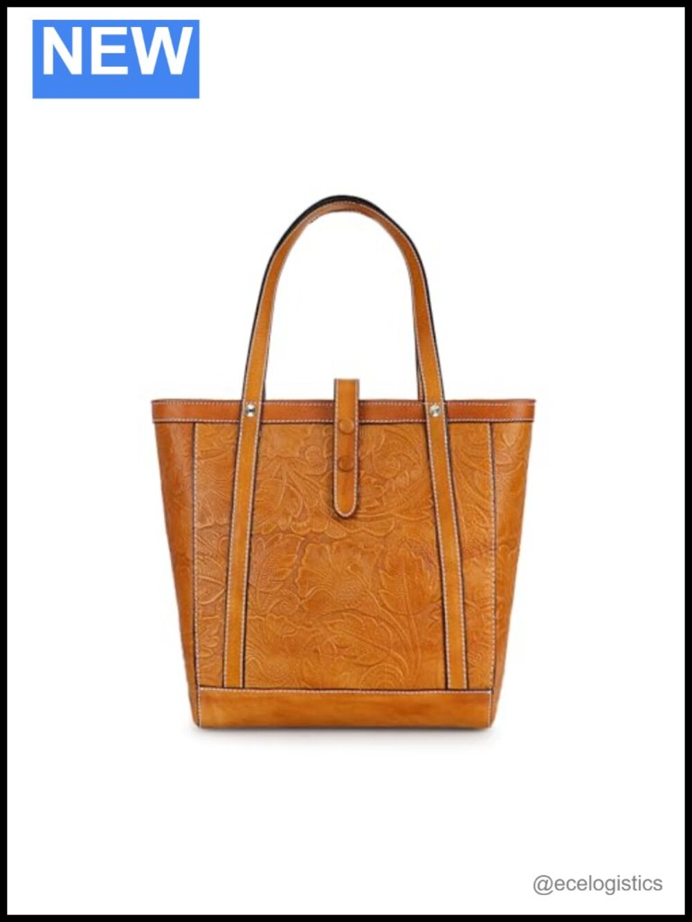 Vintage Embossed Leather Crossbody Shoulder Bag Large Capacity Satchel Tote